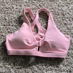 Fabletics pink sports bra